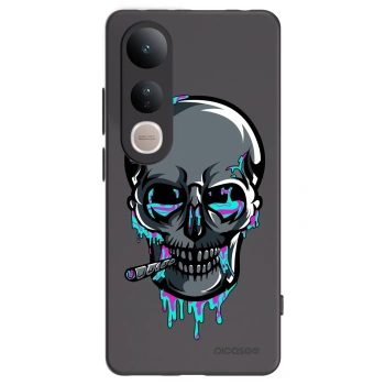 Picasee silikónový čierny obal pre Vivo V50 Lite 5G - EARTH - Lebka 3.0