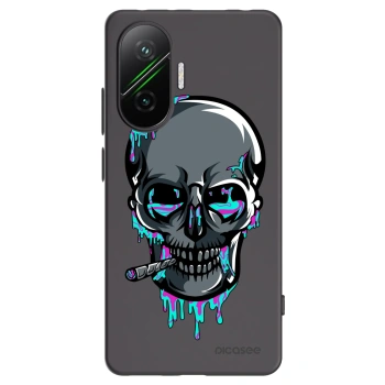 Picasee silikónový čierny obal pre Xiaomi Poco F7 Pro 5G - EARTH - Lebka 3.0
