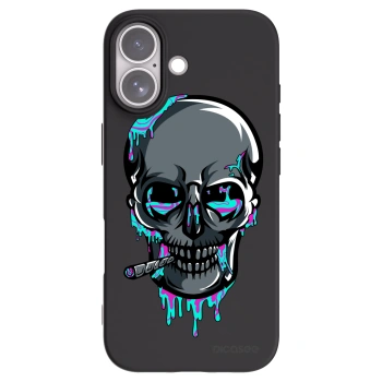 Picasee silikónový čierny obal pre Apple iPhone 17 - EARTH - Lebka 3.0