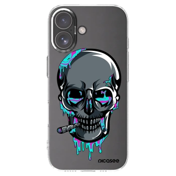 Picasee silikónový prehľadný obal pre Apple iPhone 17 - EARTH - Lebka 3.0
