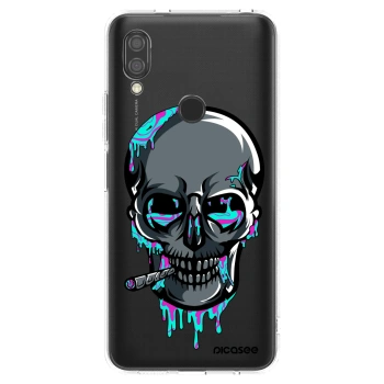 Picasee silikónový prehľadný obal pre Xiaomi Redmi 7 - EARTH - Lebka 3.0
