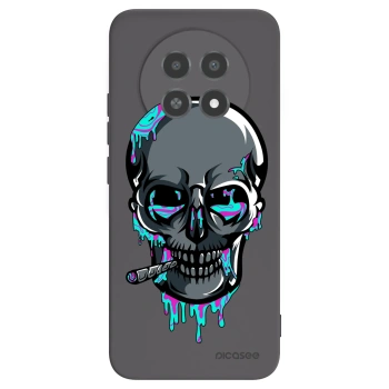Picasee silikónový čierny obal pre Realme 12X - EARTH - Lebka 3.0