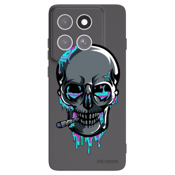 Picasee silikónový čierny obal pre Motorola Edge 60 Pro - EARTH - Lebka 3.0