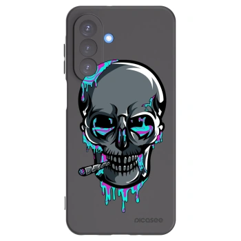 Picasee silikónový čierny obal pre Samsung Galaxy A17 5G - EARTH - Lebka 3.0