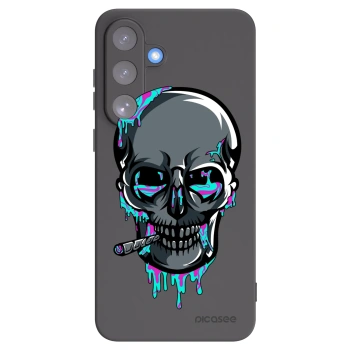 Picasee silikónový čierny obal pre Samsung Galaxy S25 FE 5G - EARTH - Lebka 3.0
