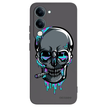 Picasee silikónový čierny obal pre Vivo Y29s 5G - EARTH - Lebka 3.0