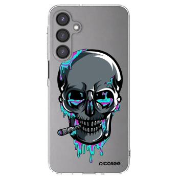 Picasee silikónový prehľadný obal pre Samsung Galaxy A16 4G - EARTH - Lebka 3.0