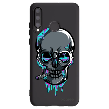 Picasee silikónový čierny obal pre Huawei P30 Lite - EARTH - Lebka 3.0