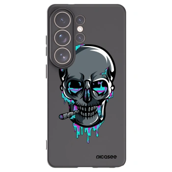 Picasee silikónový čierny obal pre Samsung Galaxy S26 Ultra - EARTH - Lebka 3.0