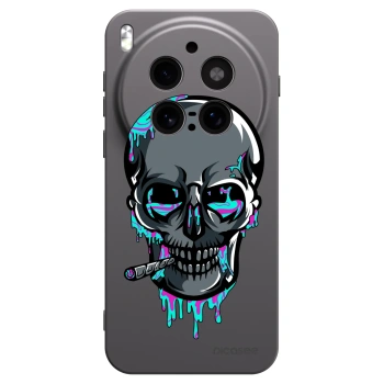 Picasee silikónový čierny obal pre Vivo X300 Pro - EARTH - Lebka 3.0