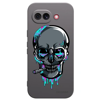 Picasee silikónový čierny obal pre Google Pixel 10a - EARTH - Lebka 3.0