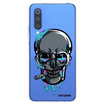 Picasee silikónový prehľadný obal pre Xiaomi Mi 9 SE - EARTH - Lebka 3.0
