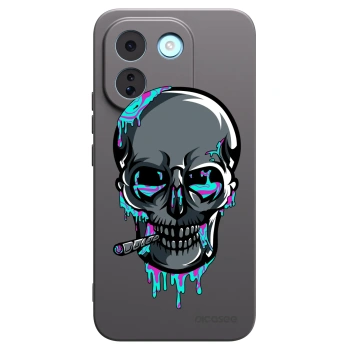 Picasee silikónový čierny obal pre Xiaomi Redmi Note 17 Pro MAX 5G - EARTH - Lebka 3.0