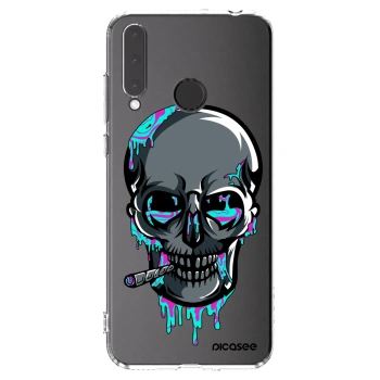 Picasee silikónový prehľadný obal pre Honor 20 Lite - EARTH - Lebka 3.0