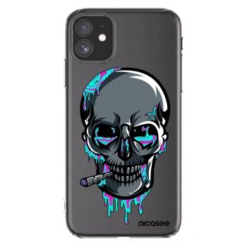 Picasee silikónový prehľadný obal pre Apple iPhone 11 - EARTH - Lebka 3.0