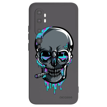 Picasee silikónový čierny obal pre Xiaomi Mi Note 10 (Pro) - EARTH - Lebka 3.0