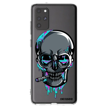 Picasee silikónový prehľadný obal pre Samsung Galaxy S20+ G985F - EARTH - Lebka 3.0