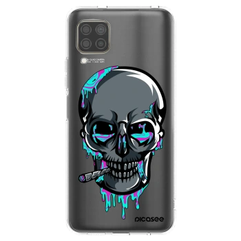 Picasee silikónový prehľadný obal pre Huawei P40 Lite - EARTH - Lebka 3.0