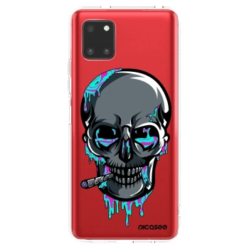 Picasee silikónový prehľadný obal pre Samsung Galaxy Note 10 Lite N770F - EARTH - Lebka 3.0