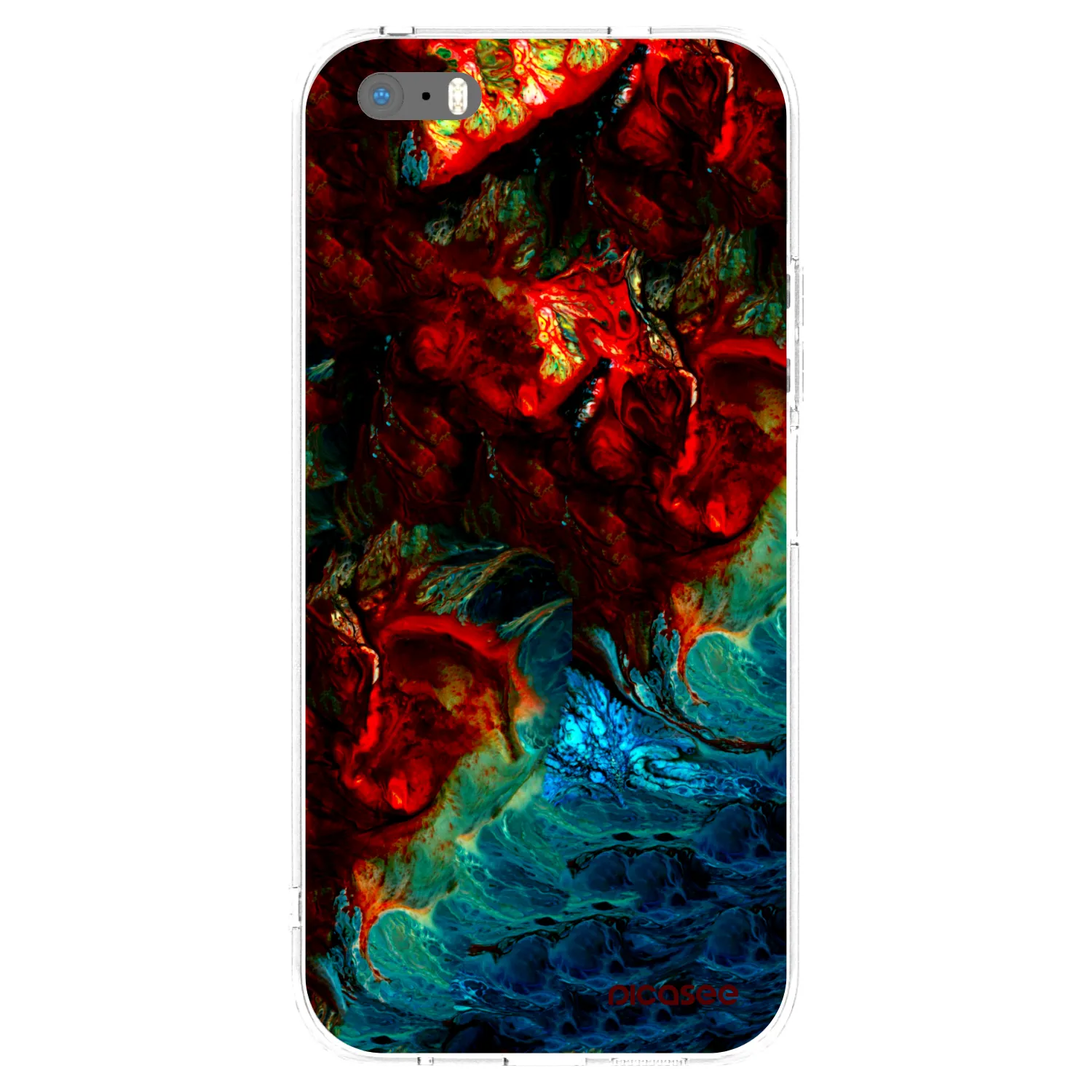 Picasee silikónový prehľadný obal pre Apple iPhone 5/5S/SE - Universe