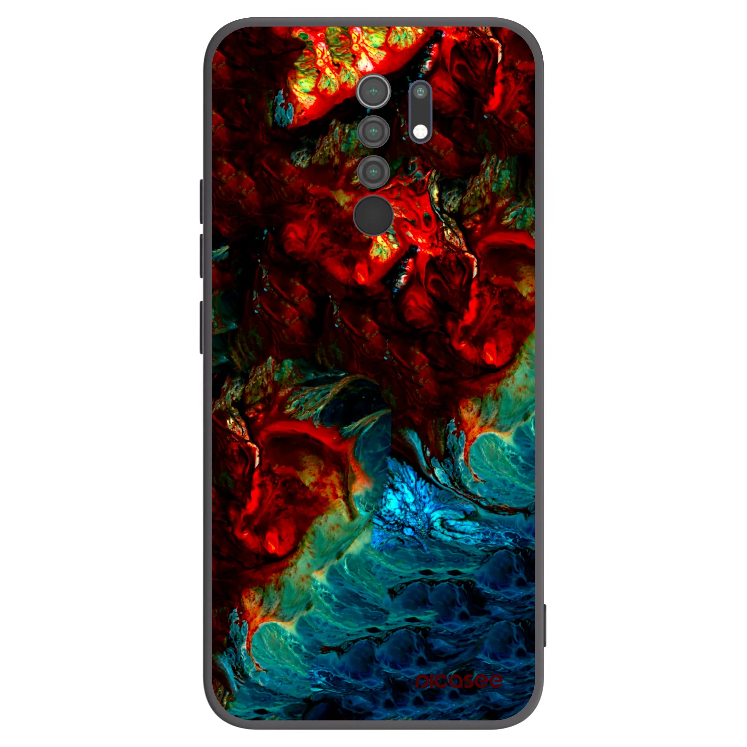 Picasee silikónový čierny obal pre Xiaomi Redmi 9 - Universe
