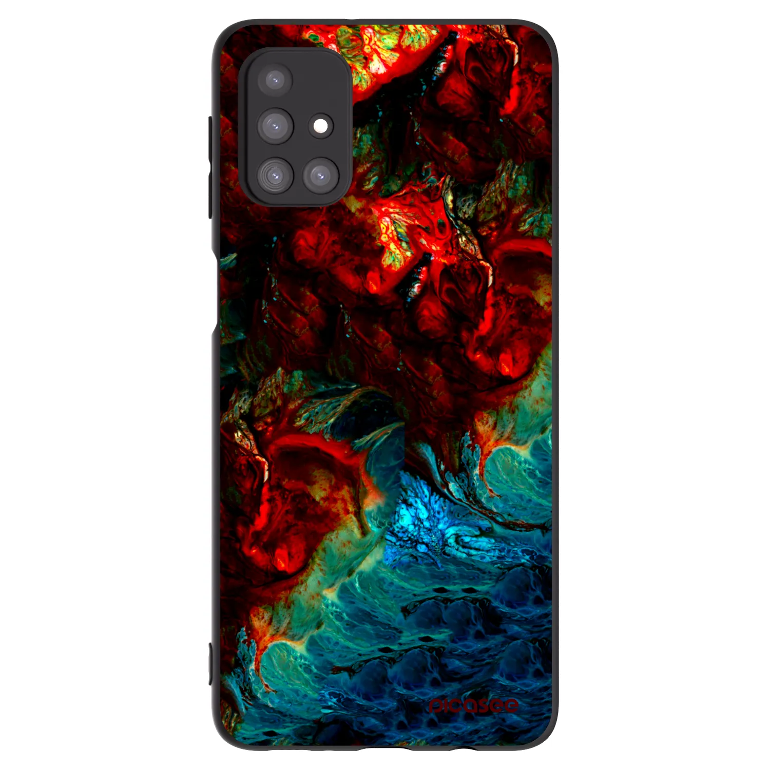Picasee silikónový čierny obal pre Samsung Galaxy M31s - Universe