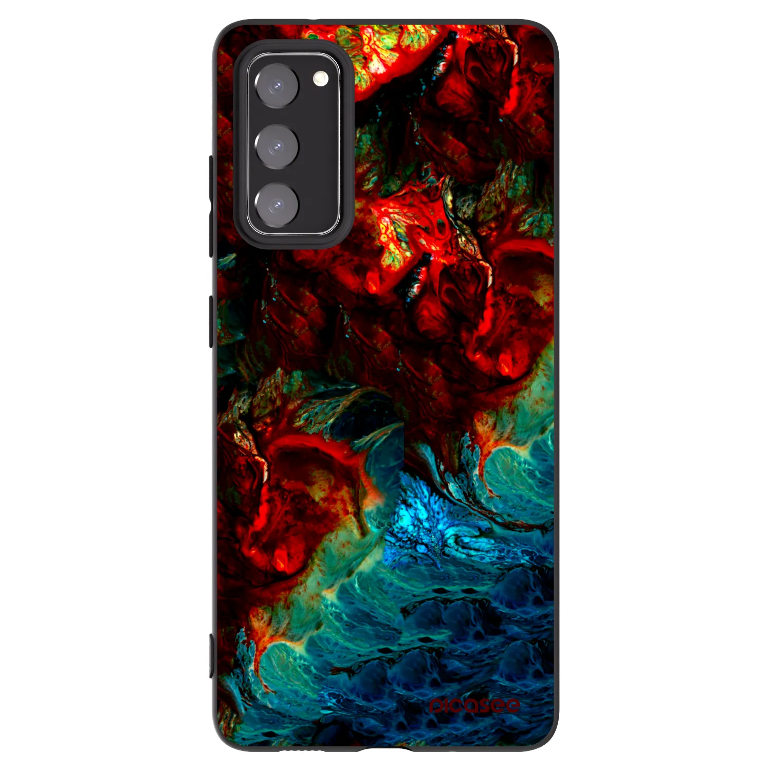 Picasee silikónový čierny obal pre Samsung Galaxy S20 FE - Universe