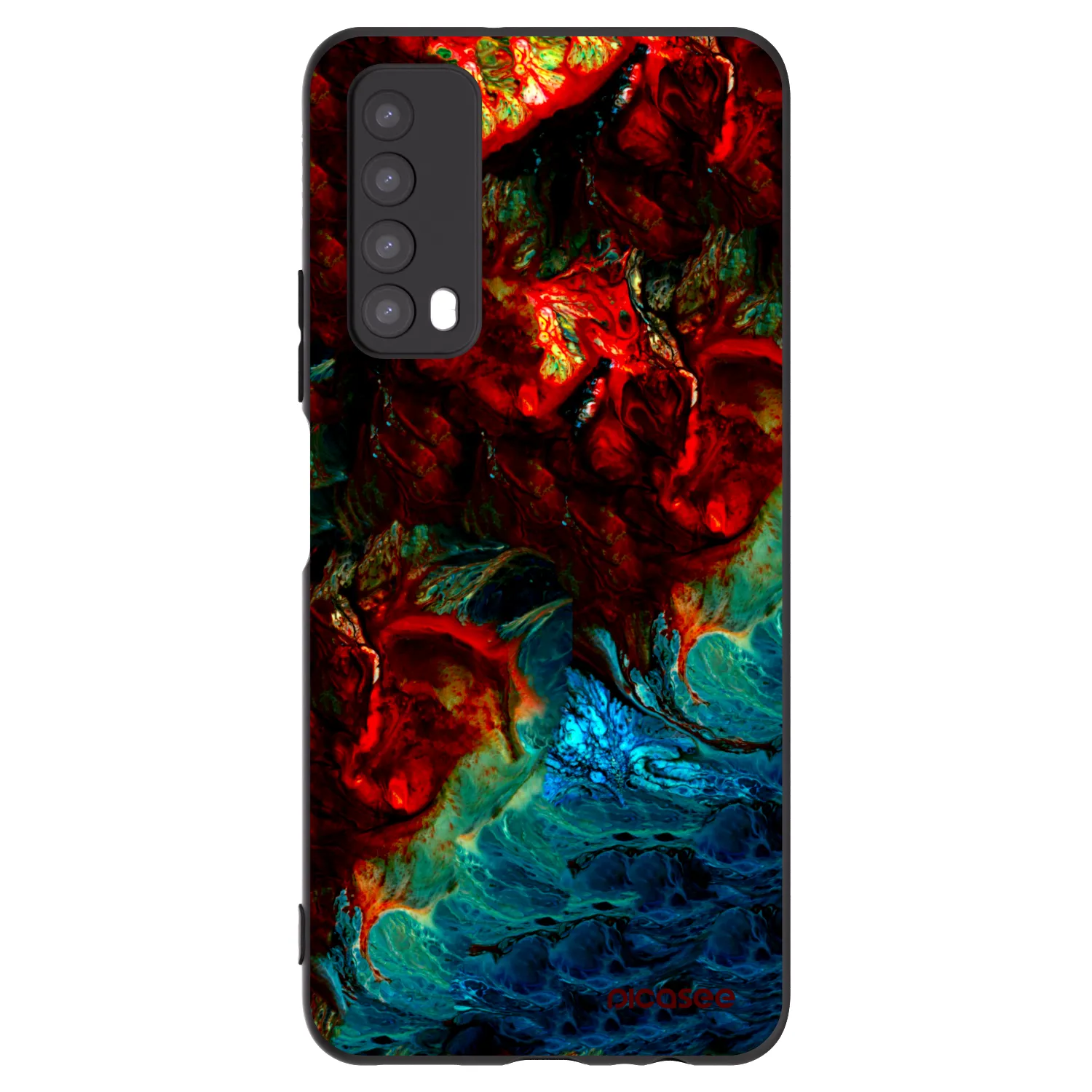 Picasee silikónový čierny obal pre Huawei P Smart 2021 - Universe