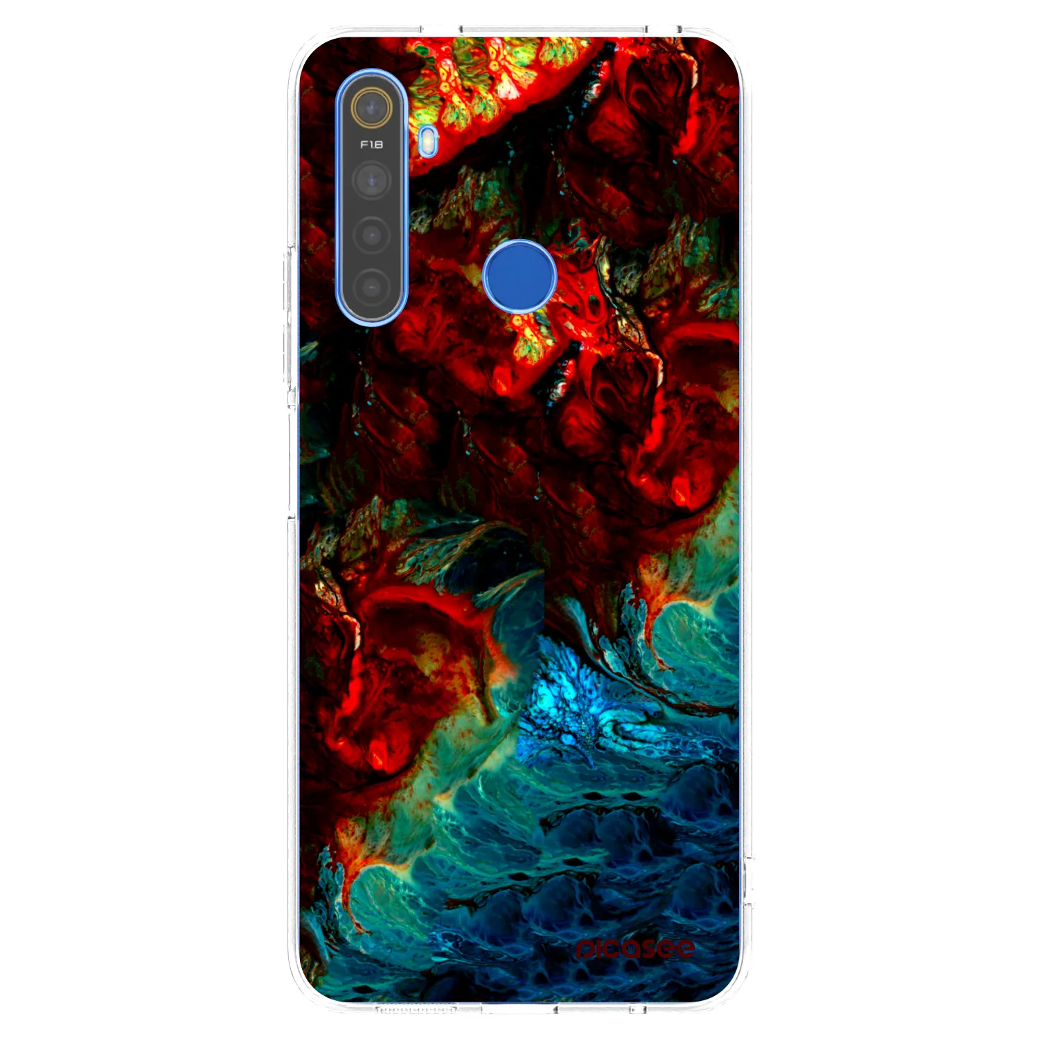 Picasee silikónový prehľadný obal pre Realme 5 - Universe