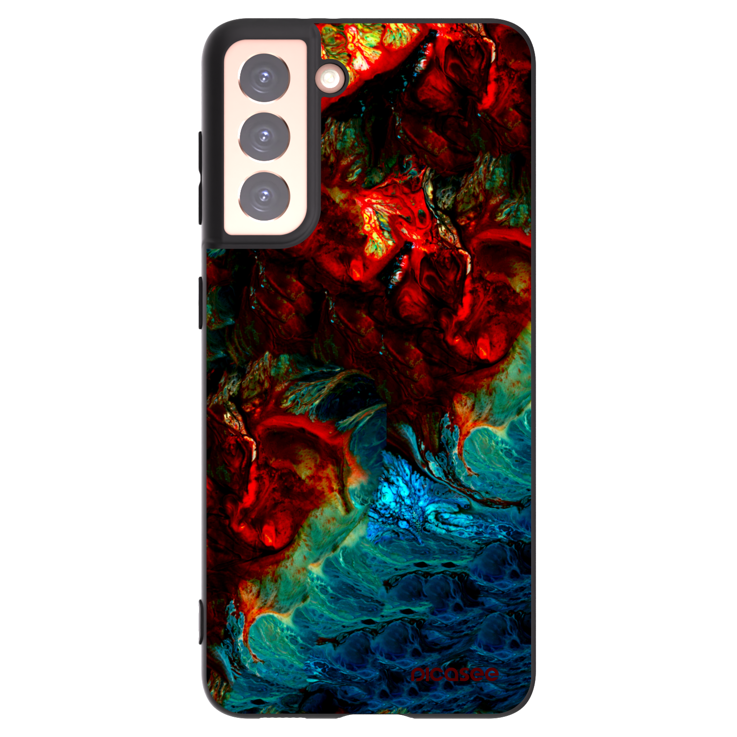 Silikónový čierny obal pre Samsung Galaxy S21 5G G991B - Universe