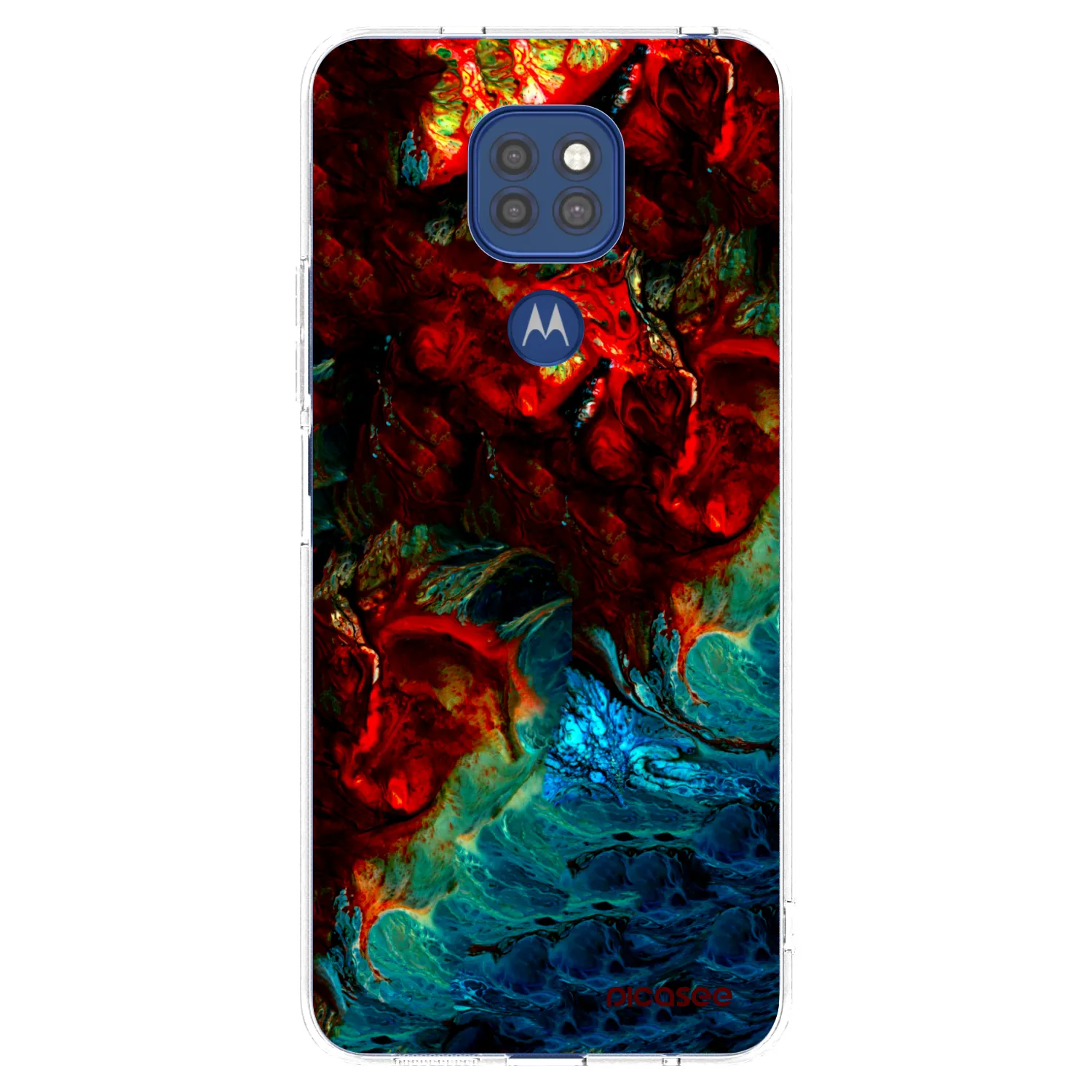 Silikónový prehľadný obal pre Motorola Moto G9 Play - Universe