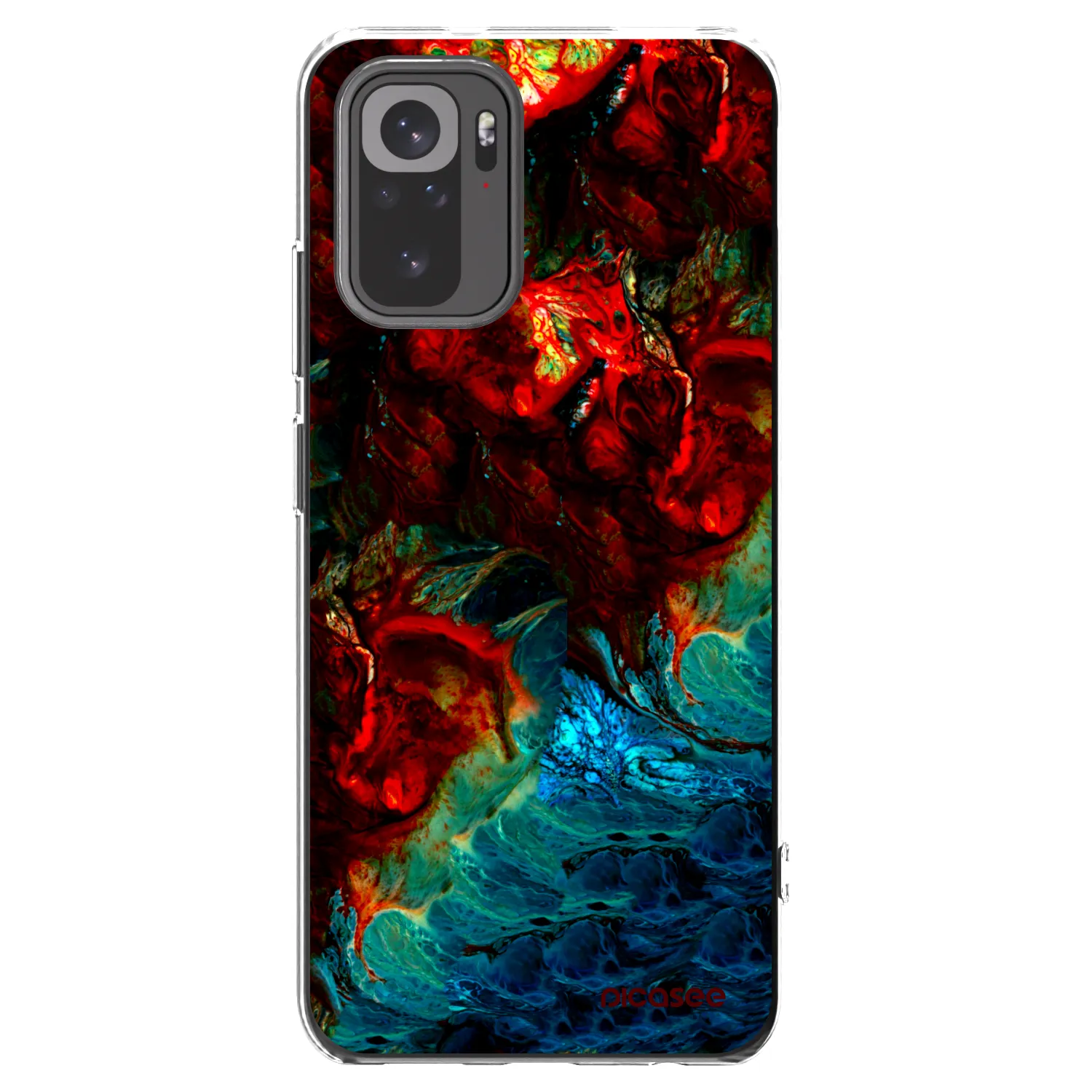 Picasee silikónový prehľadný obal pre Xiaomi Redmi Note 10 - Universe