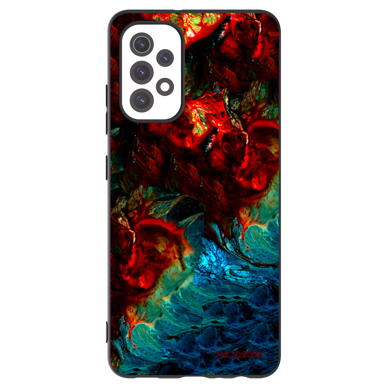 Picasee silikónový čierny obal pre Samsung Galaxy A32 5G A326B - Universe
