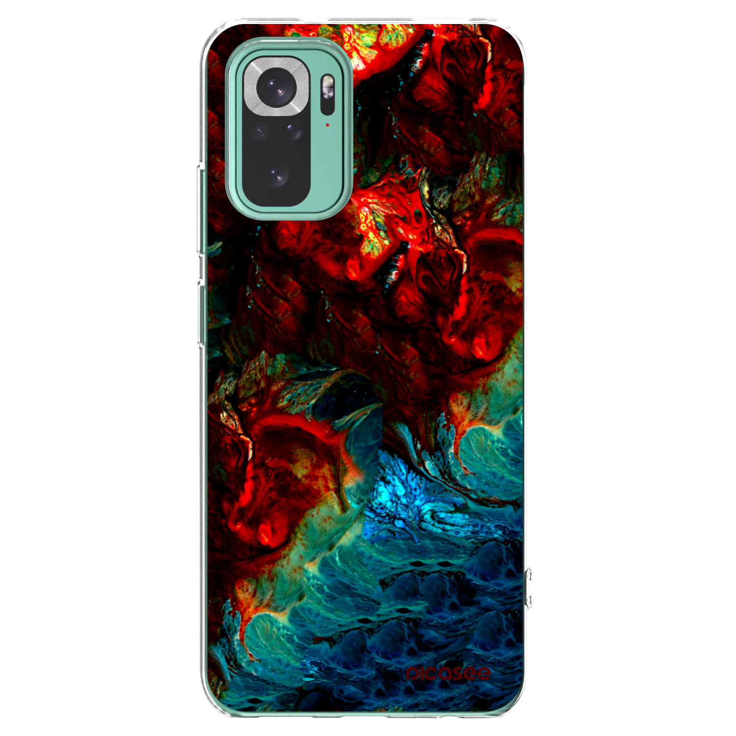 Picasee silikónový prehľadný obal pre Xiaomi Redmi Note 10 Pro - Universe