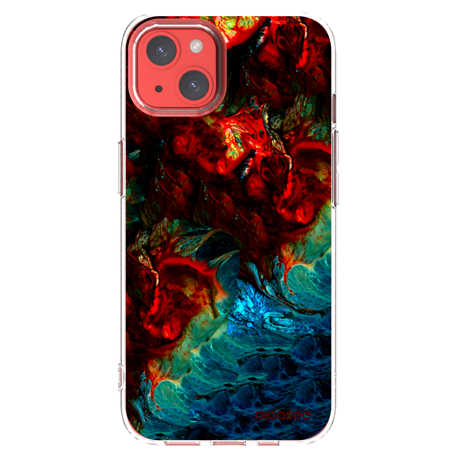 Picasee silikónový prehľadný obal pre Apple iPhone 13 - Universe