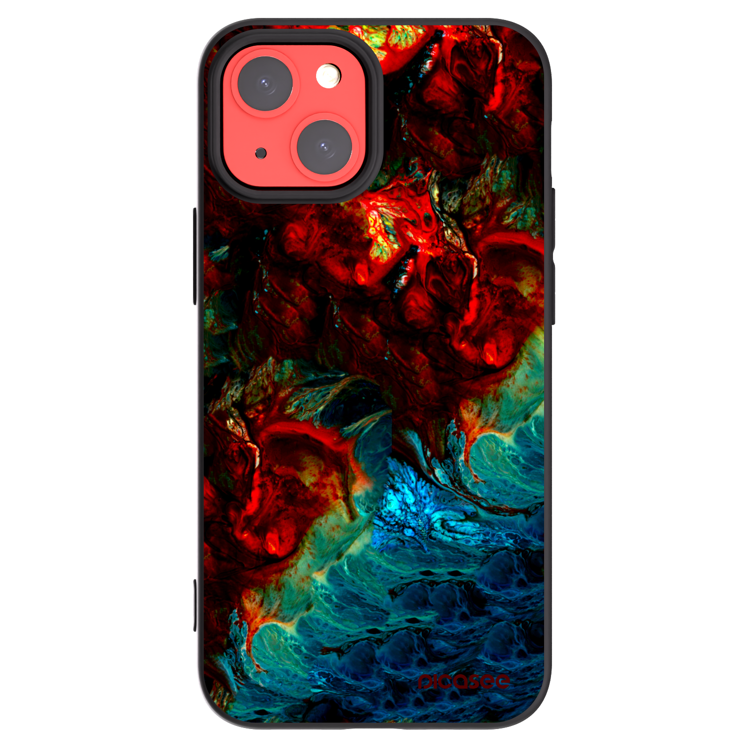 Picasee silikónový čierny obal pre Apple iPhone 13 mini - Universe