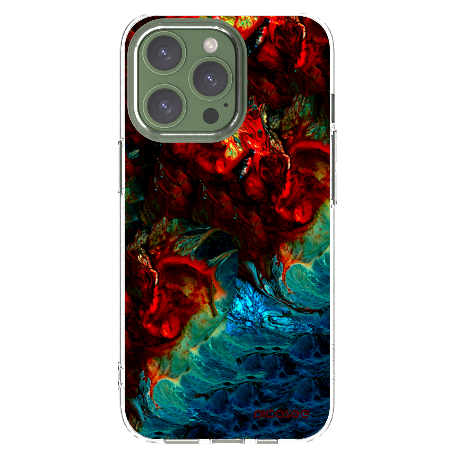 Picasee silikónový prehľadný obal pre Apple iPhone 13 Pro - Universe