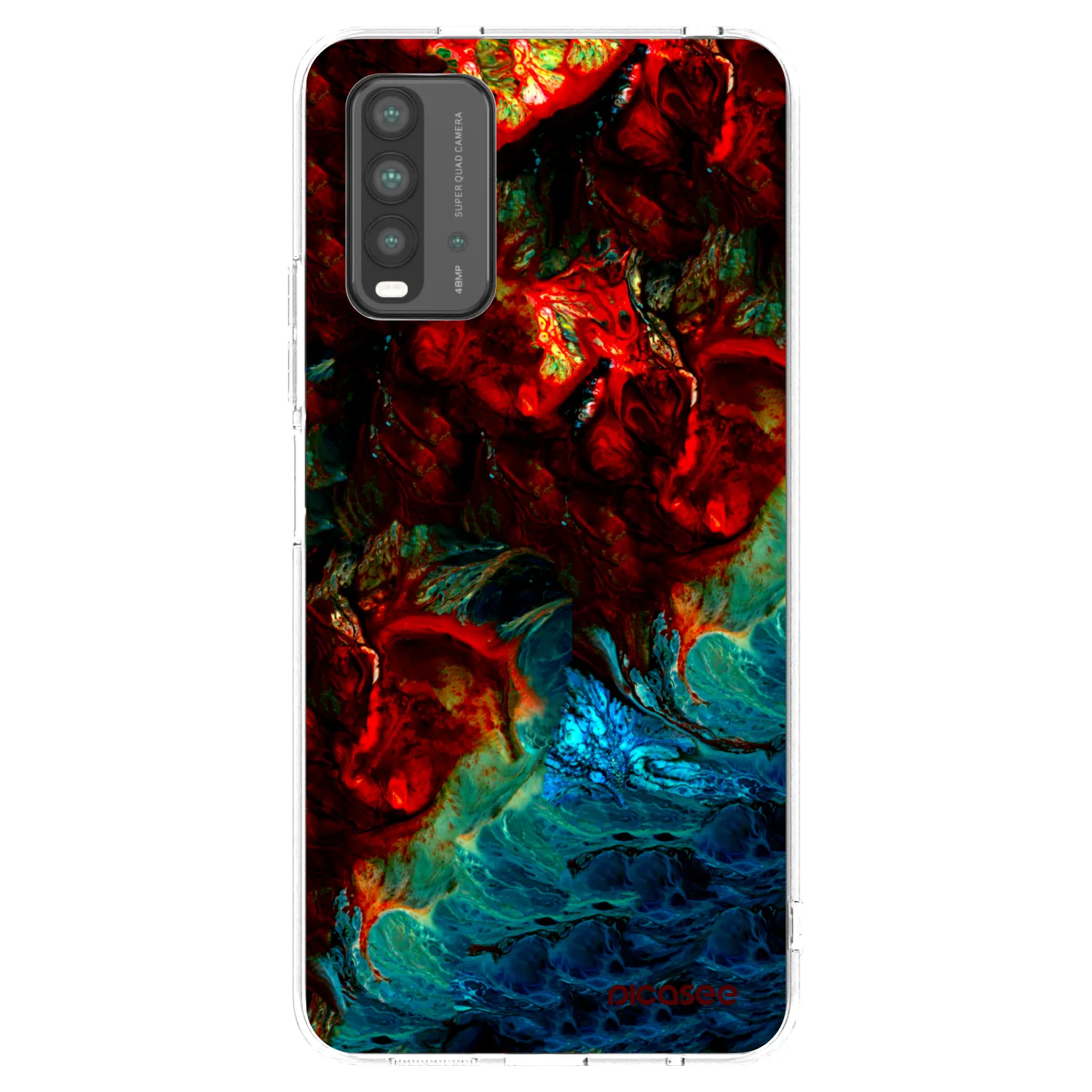 Silikónový prehľadný obal pre Xiaomi Redmi 9T - Universe