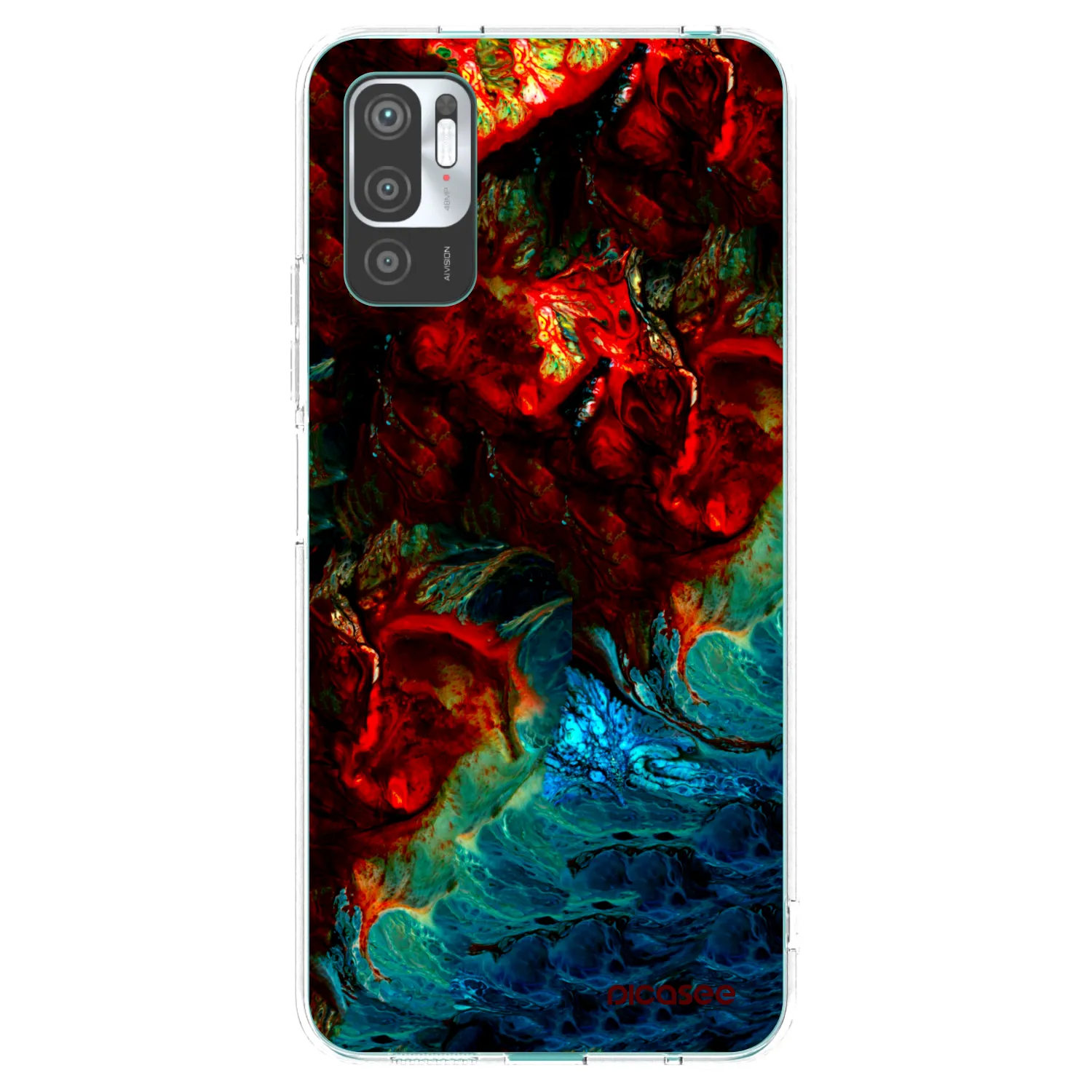 Picasee silikónový prehľadný obal pre Xiaomi Redmi Note 10 5G - Universe