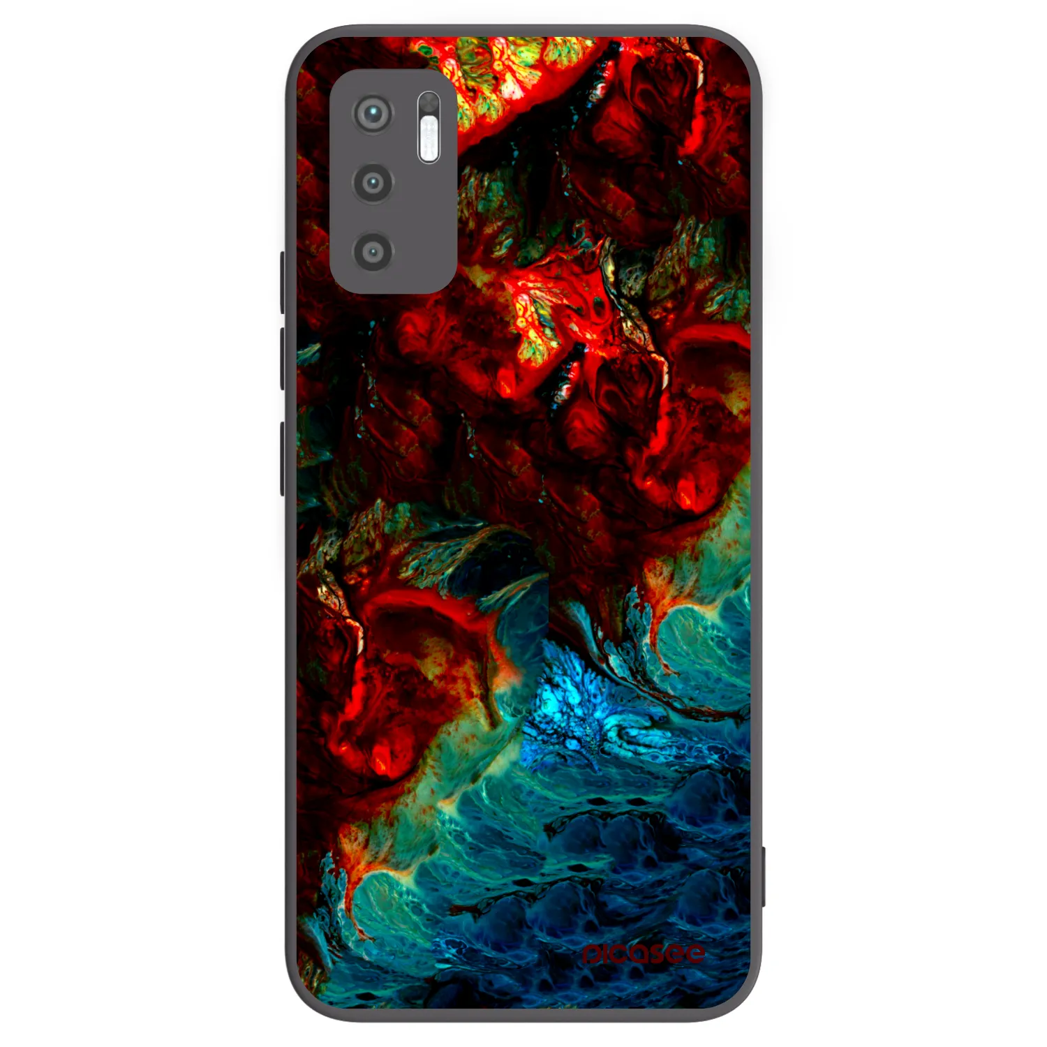 Picasee silikónový čierny obal pre Xiaomi Redmi Note 10 5G - Universe