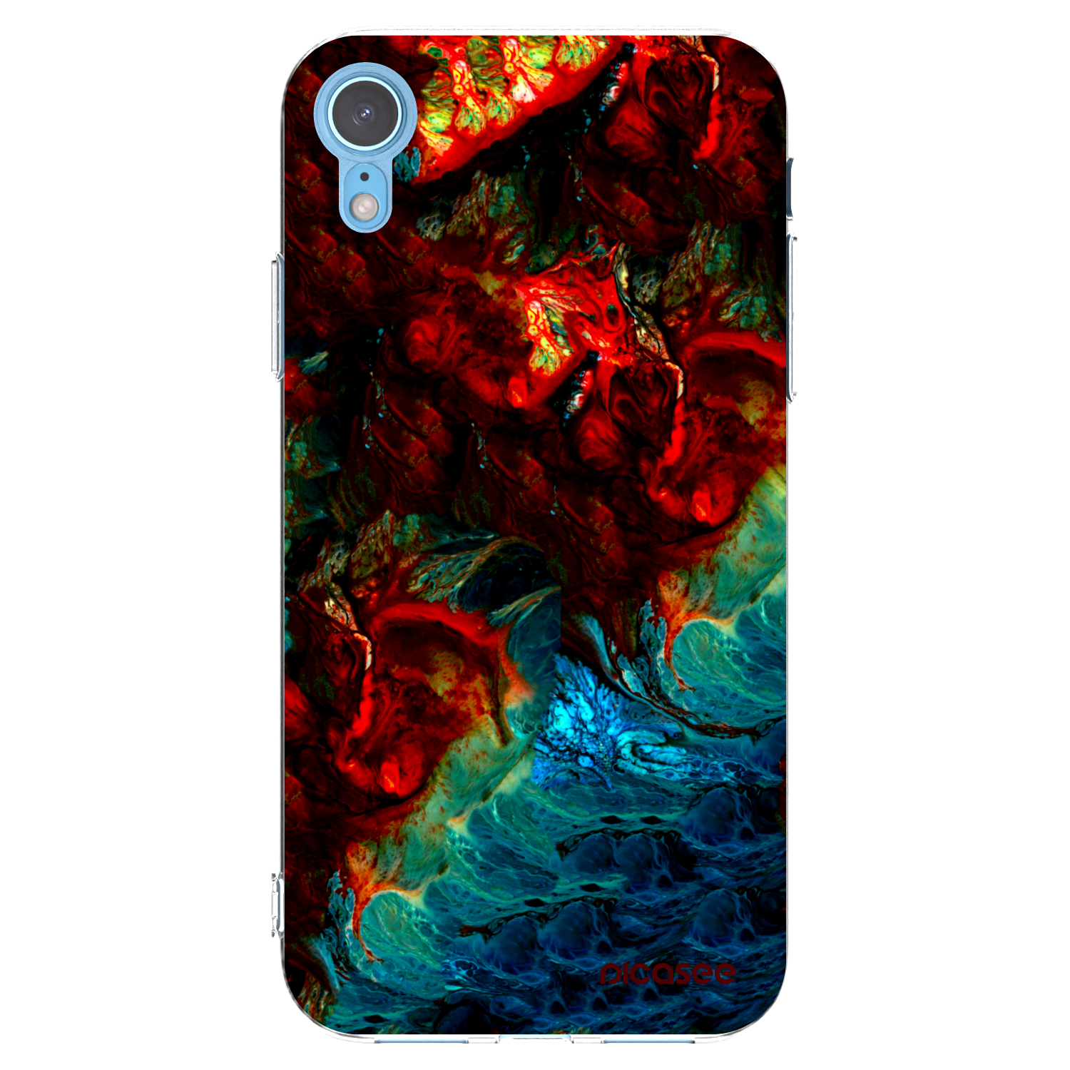 Picasee silikónový prehľadný obal pre Apple iPhone XR - Universe