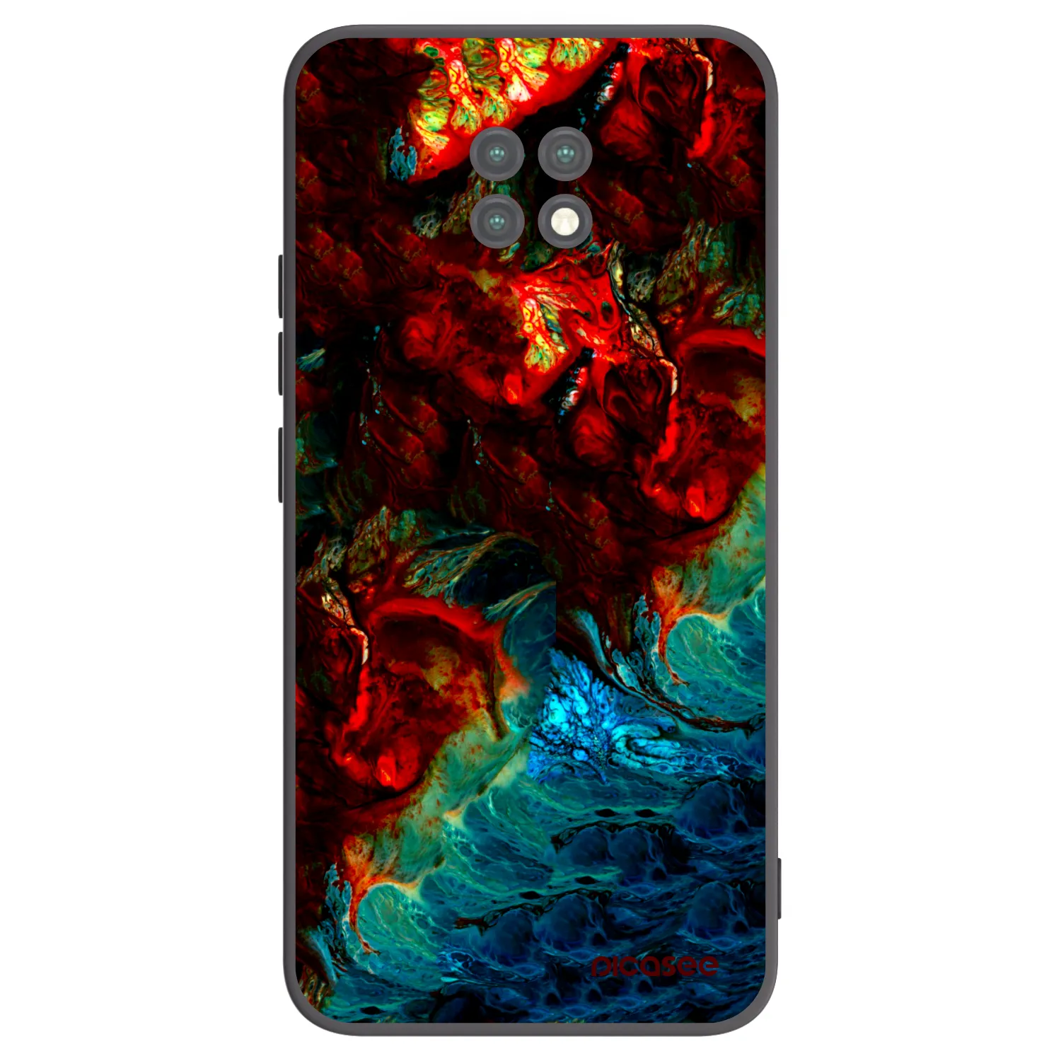 Picasee silikónový čierny obal pre Xiaomi Redmi Note 9T - Universe