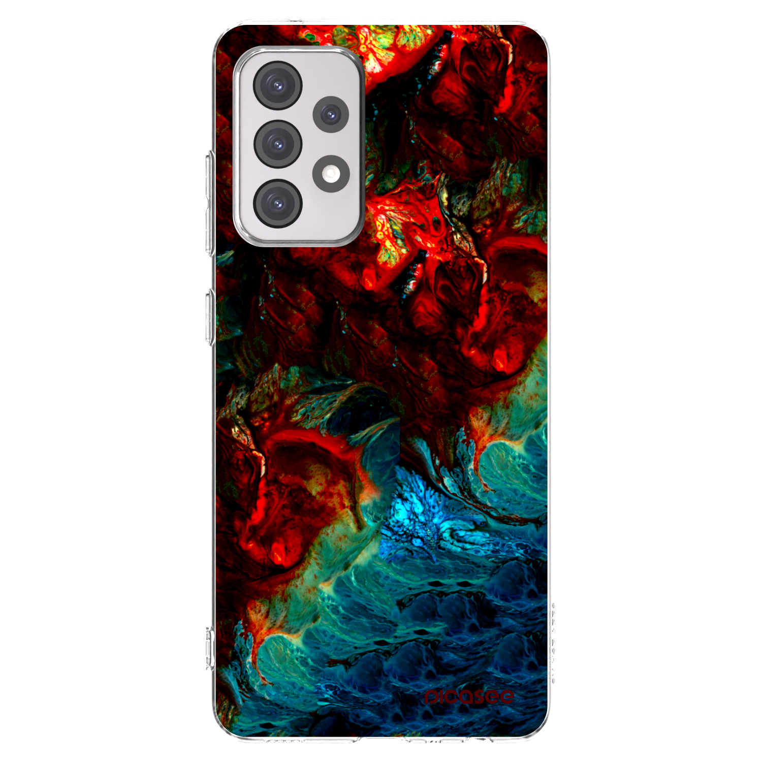 Picasee silikónový prehľadný obal pre Samsung Galaxy A52s 5G A528B - Universe