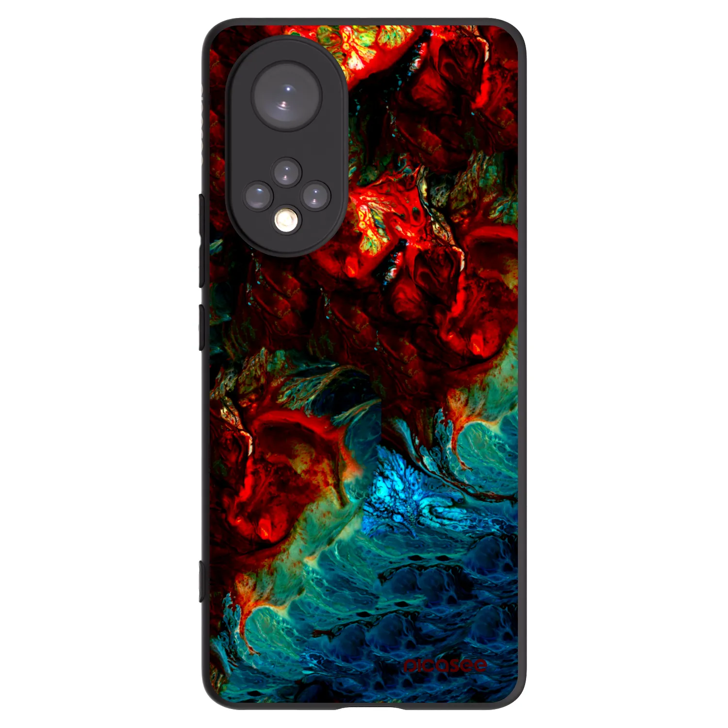 Picasee silikónový čierny obal pre Honor 50 5G - Universe