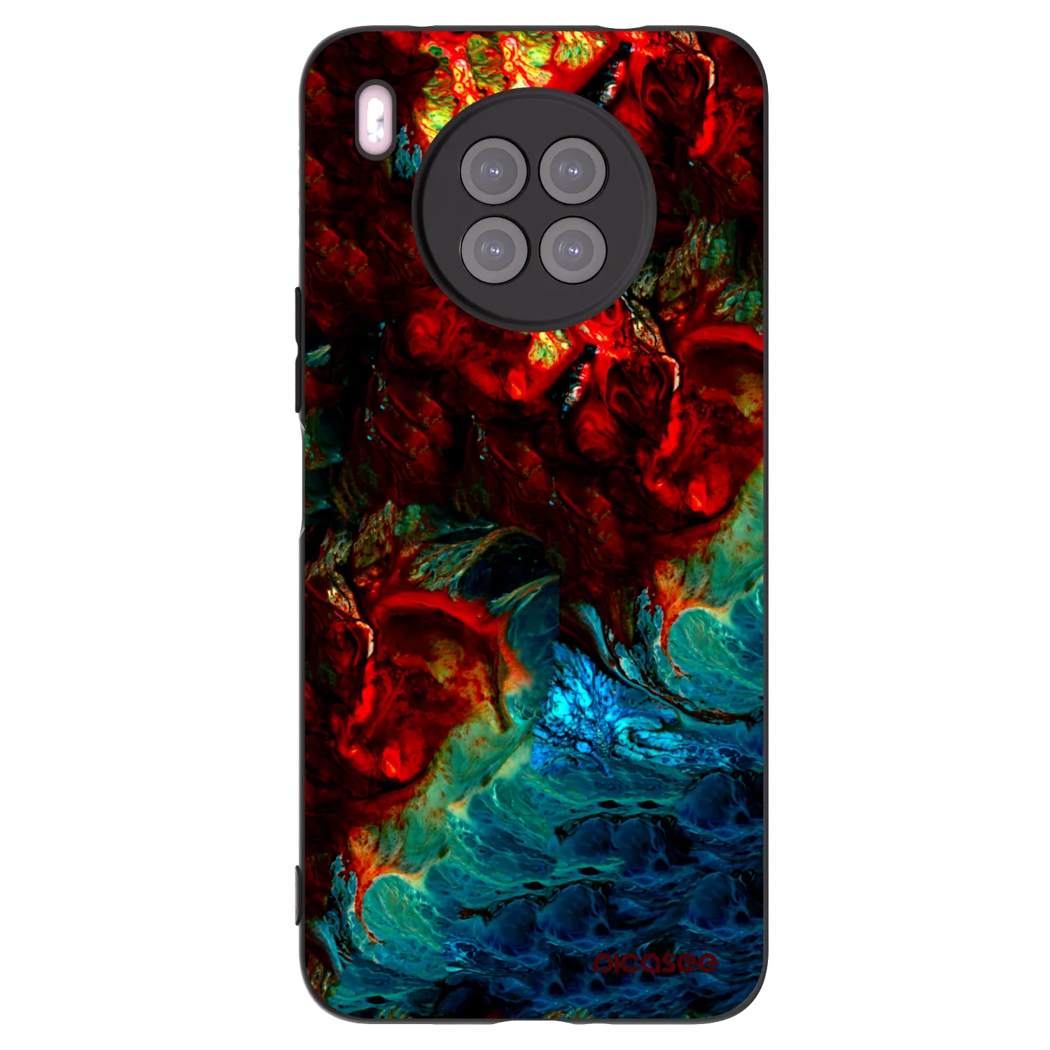 Picasee silikónový čierny obal pre Huawei Nova 8i - Universe