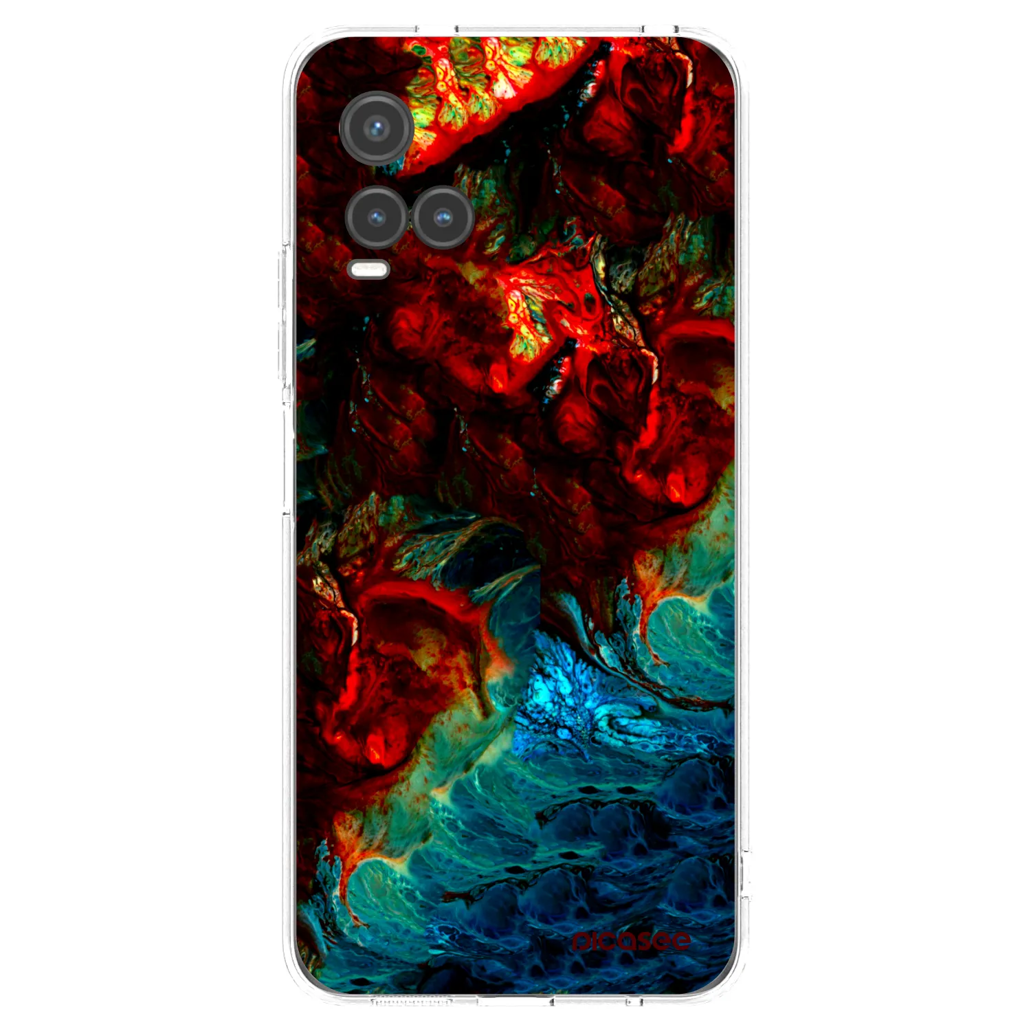 Picasee silikónový prehľadný obal pre Vivo Y33s - Universe