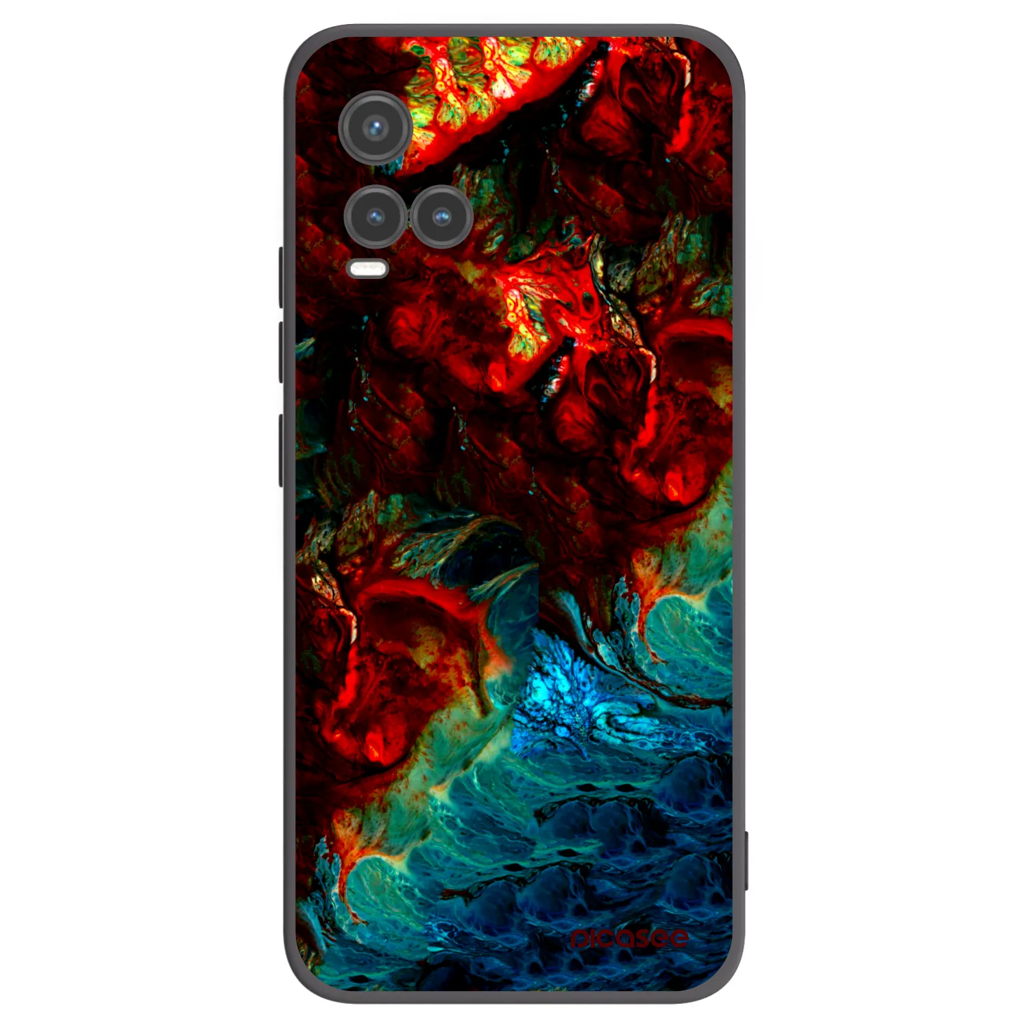 Picasee silikónový čierny obal pre Vivo Y33s - Universe