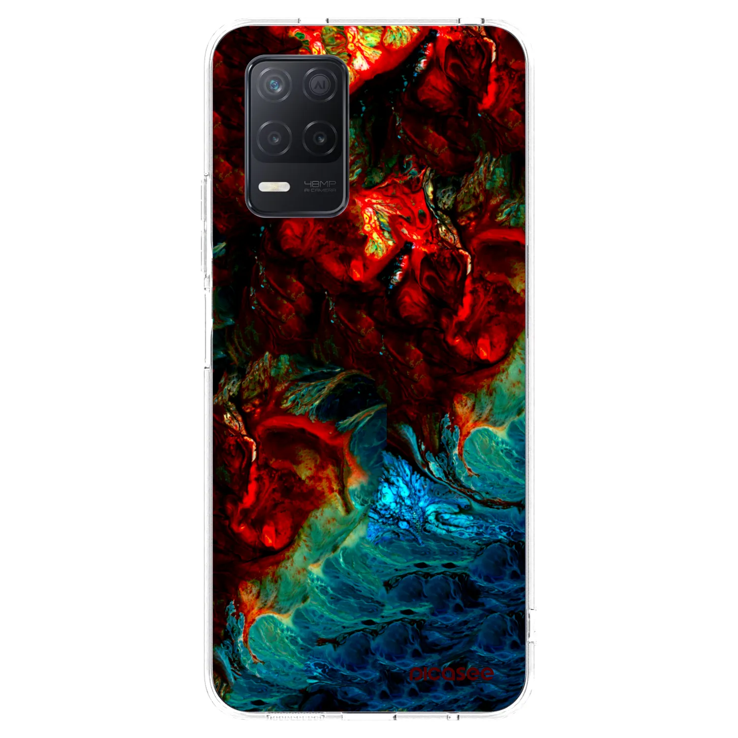 Picasee silikónový prehľadný obal pre Realme 8 5G - Universe