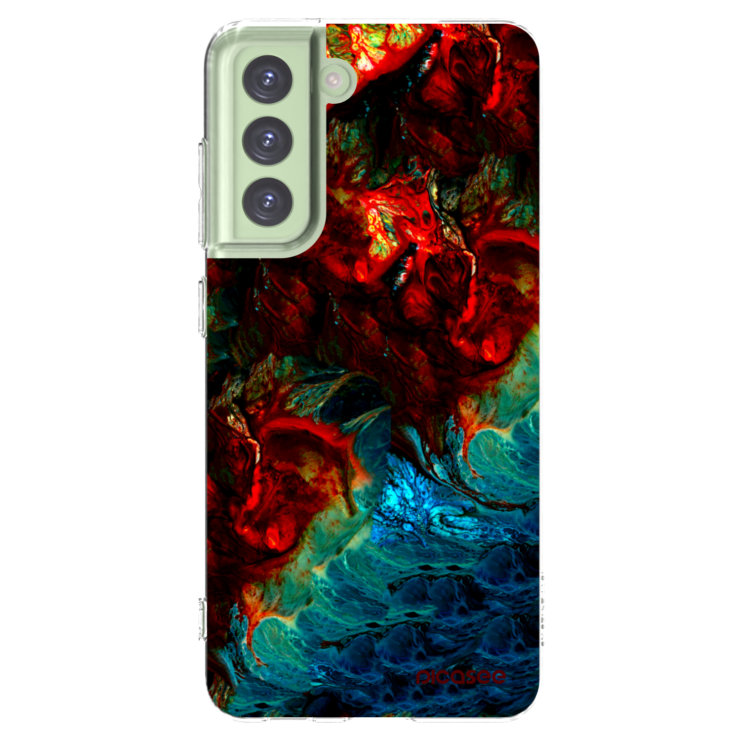 Picasee silikónový prehľadný obal pre Samsung Galaxy S21 FE 5G - Universe