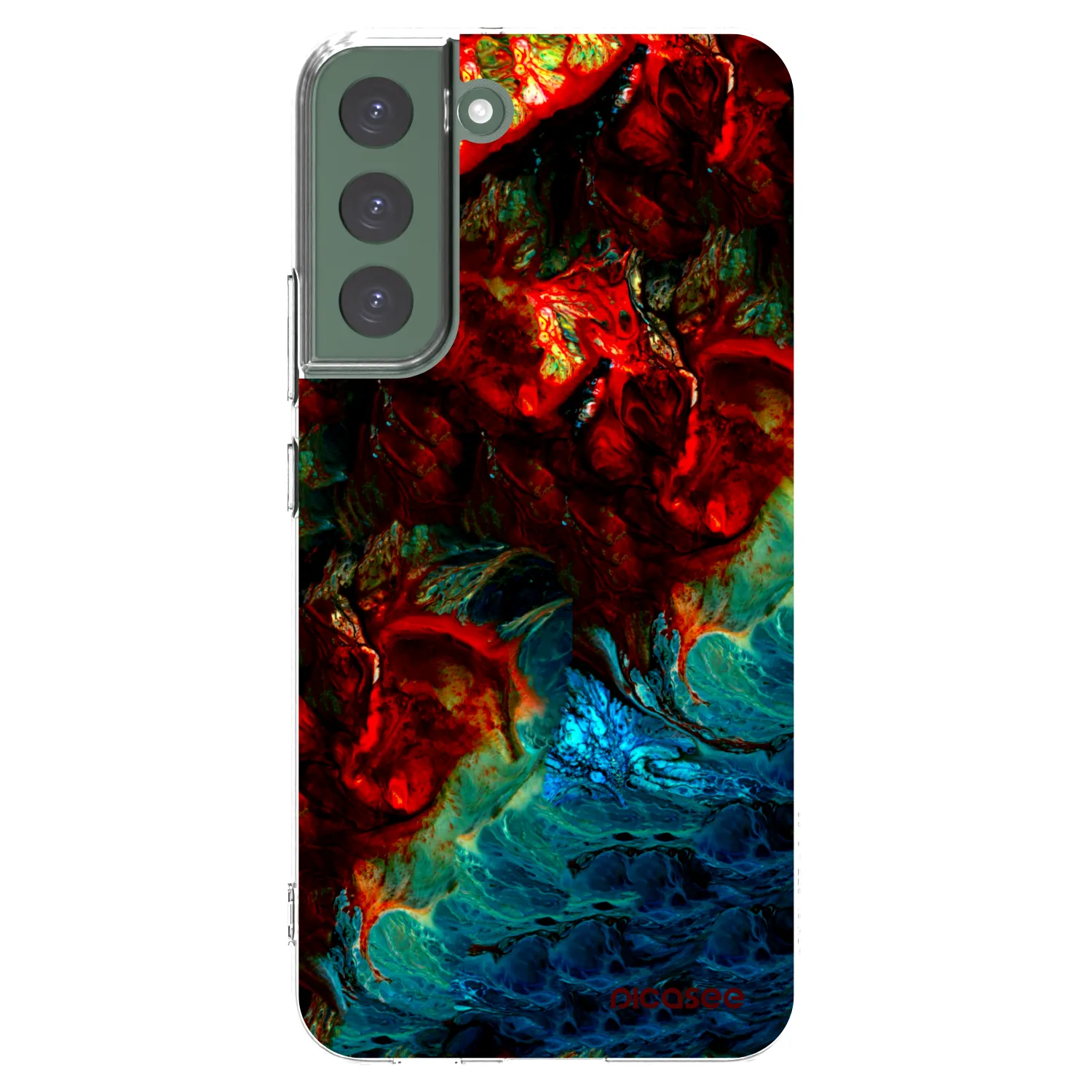 Picasee silikónový prehľadný obal pre Samsung Galaxy S22+ 5G - Universe
